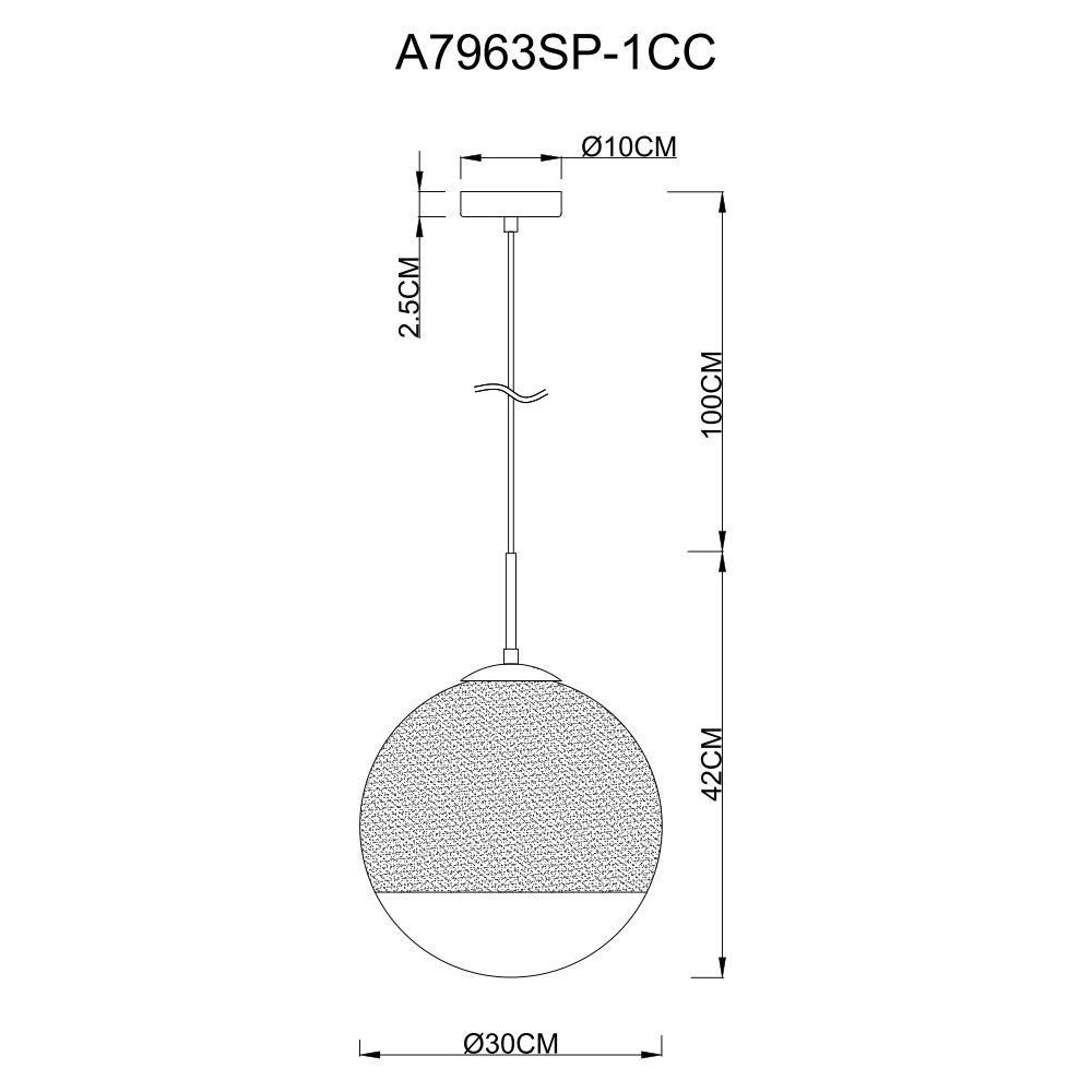 Подвесной светильник Jupiter Chrome A7963SP-1CC