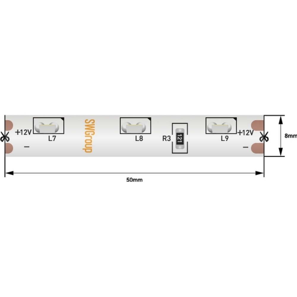 Светодиодная лента  SWG31560-12-4.8-WW-67