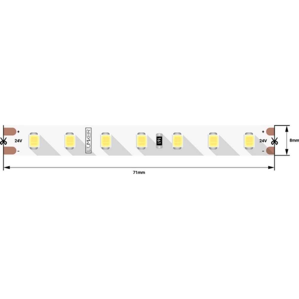 Светодиодная лента LUX DSG298-24-WW-33