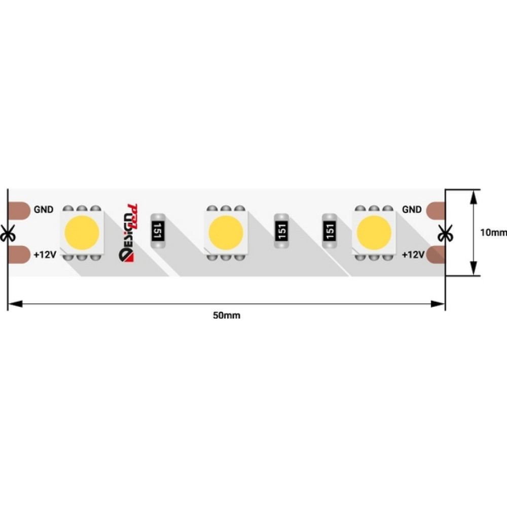 Светодиодная лента LUX DSG560-12-WW-33