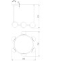 Подвесной светильник Moity 70150/6 черный/латунь