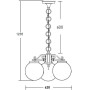 Уличный светильник подвесной GLOBO S 88270S/3 Bl