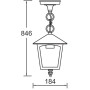 Уличный светильник подвесной 15905 Gb